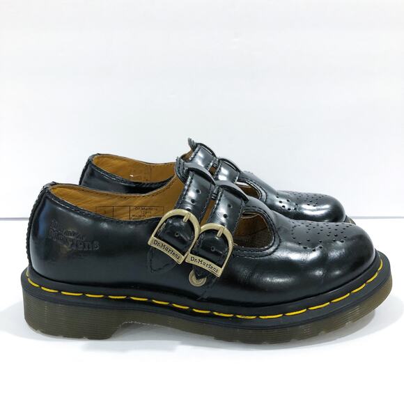 Dr. Martens 8065 Smooth Leather Mary Jane Shoes - Picture 3 of 11